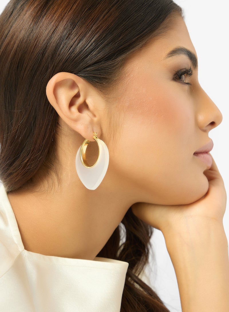 ELLA Gold Hoop Earrings - Image 3